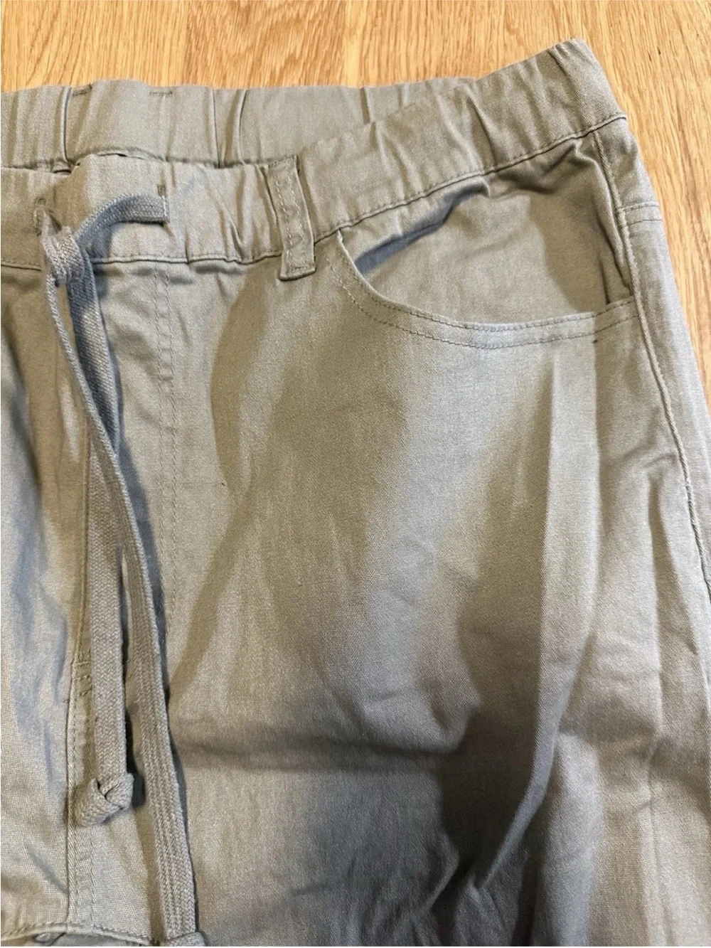 Men’s Victorious Green Cargo Joggers 2XL/30” 97% Cotton Drawstring Pockets